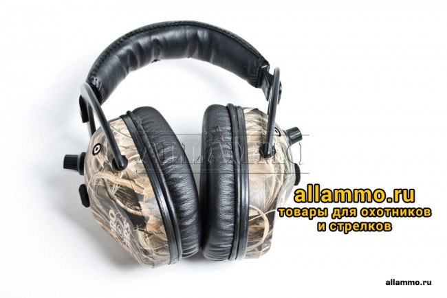 Наушники активные Predator Gold камуфляжные стерео, складные (США)