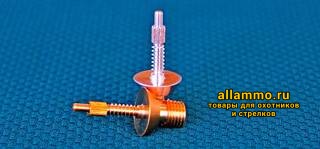 108e09c9af3878764e5adca4f2cf856a.jpg Адаптер-иголка A2S GUN № 9 (латунь, резьба папа, дюймовая 5/16х27, к гладкоствольным шомполам Dewey, Tipton)