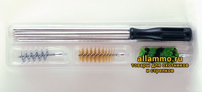 Набор для чистки ShotTime кал.16, для гладк.оружия, металлический шомпол + 3 ерша