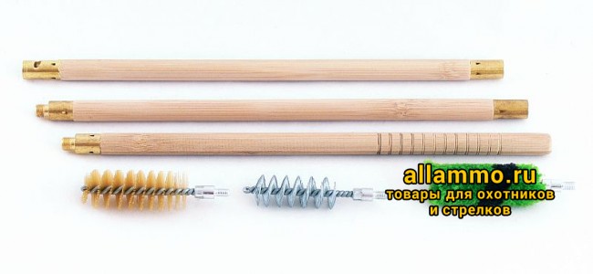Набор для чистки ShotTime кал.20, для гладк.оружия, деревянный шомпол + 3 ерша, пластиковый пенал