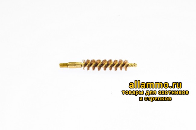 Бронзовый ершик J.DEWEY TACTICAL короткий .30 калибр (7,62 мм) резьба папа 8/32 (TB-30)