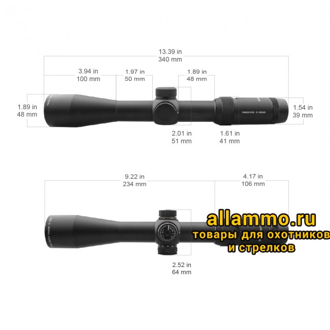 Оптический прицел Vector Optics Forester 2-10x40 SFP кольца 30мм