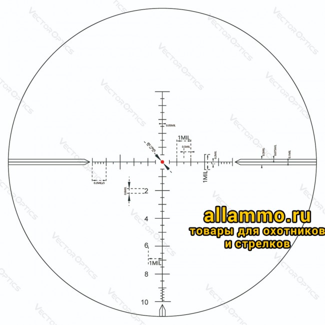 Оптический прицел Vector Optics Taurus 3-18x50 FFP кольца 30 мм