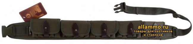 3 Патронташ Вектор закрытый на 25 патронов 12/16 калибра (П-50к)