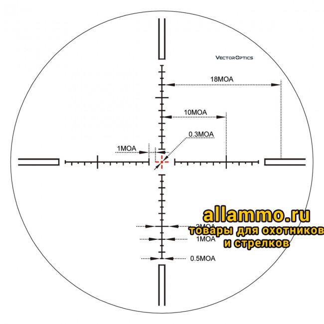 Оптический прицел Vector Optics Aston 5-30x56 SFP кольца 30мм