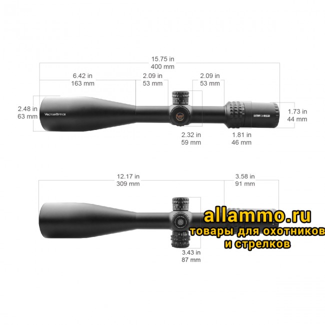Оптический прицел Vector Optics Aston 5-30x56 SFP кольца 30мм