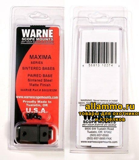 Основания Warne M902/832M на Mauser 98 Unaltered (база weaver)