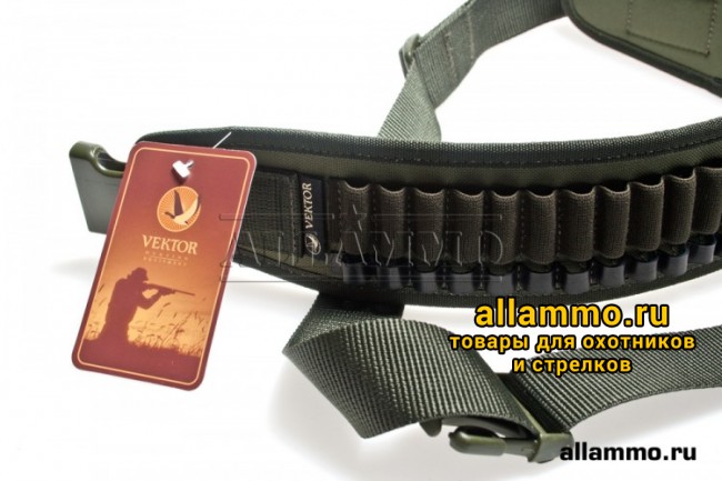 Патронташ Вектор открытый на 25 патронов для нарезного оружия (П-54)