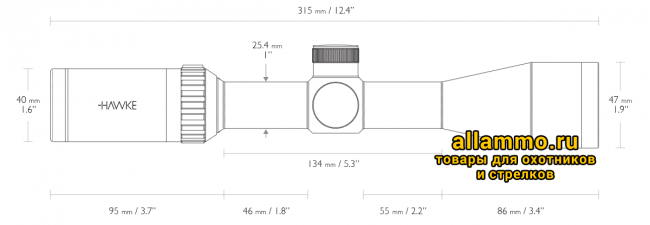 Снимок экрана 2019-04-23 в 13.34.33 Оптический прицел Hawke Vantage IR 3-9x40