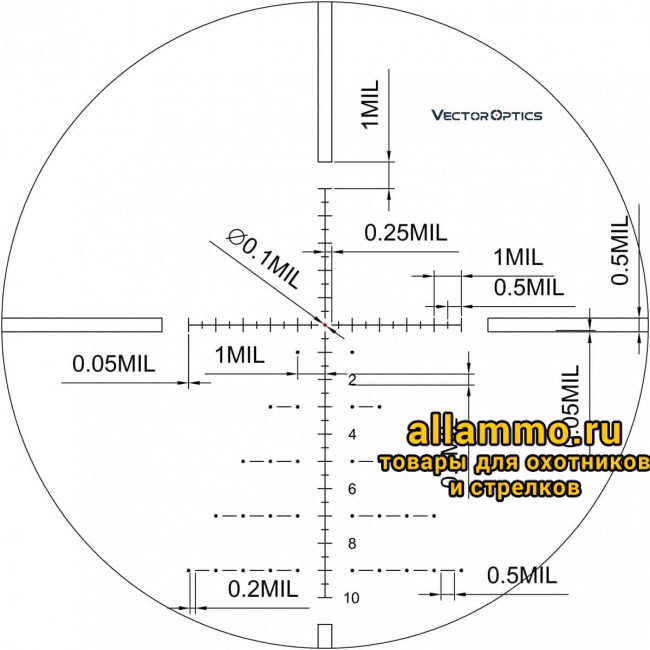 Оптический прицел Vector Optics Paragon 5-25x56 SFP кольца 30мм