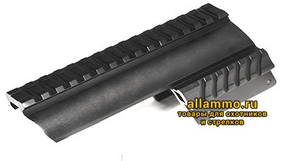 База Weaver Вилейка на МР-153 на ствольную коробку с доп планкой Weaver