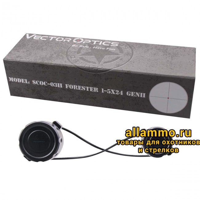 Оптический прицел Vector Optics Forester 1-5x24 SFP кольца 30мм