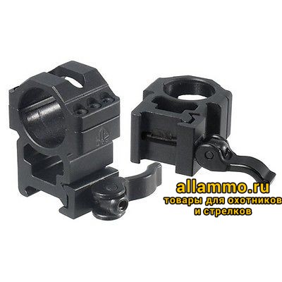 RQ2W3226 Быстросъемные кольца 30 мм Leapers Sporting Type LE на Picatinny, 6 винтов, высокие