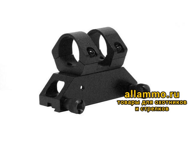 Крепление Точприбор (кольца 25,4мм) на базу ласточкин хвост 8-12мм (Соболь)