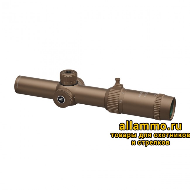 Оптический прицел Vector Optics Forester 1-5x24 SFP Coyote FDE кольца 30мм