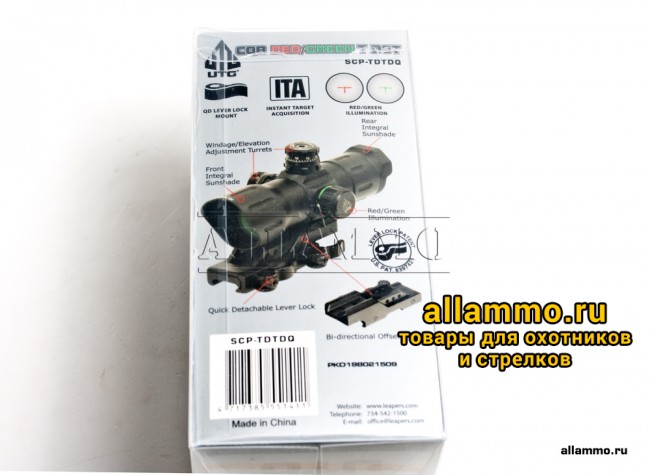 Коллиматор Leapers UTG 1х38 (SCP-TDTDQ)