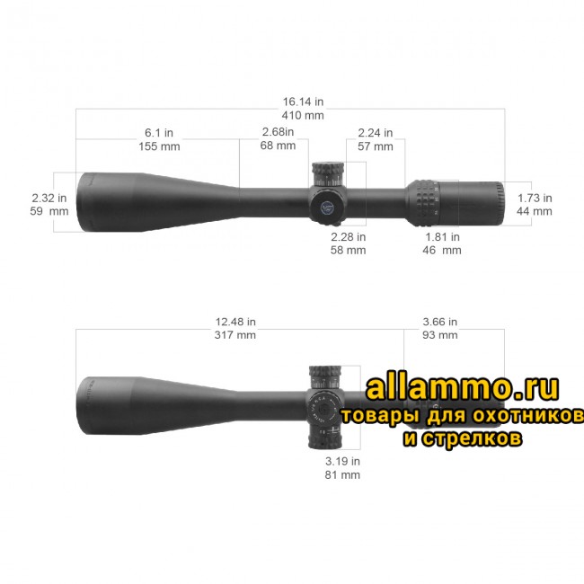 Оптический прицел Vector Optics Sentinel-X 10-40x50 SFP кольца 30мм