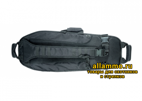 Leapers UTG Чехол-рюкзак на одно плечо, 86x35,5 см, цвет серый металлик/черный