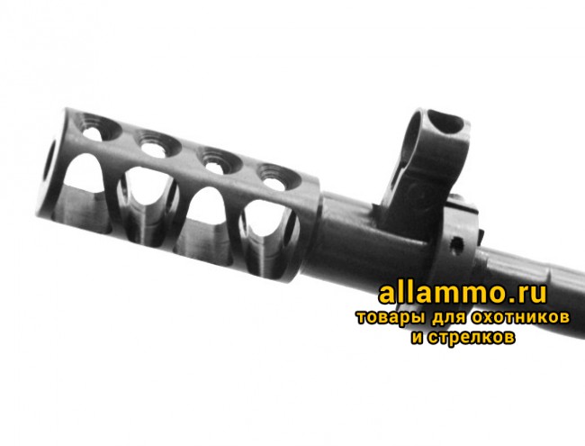 Дульная насадка пламегаситель Егерь на ОП-СКС калибр 7,62