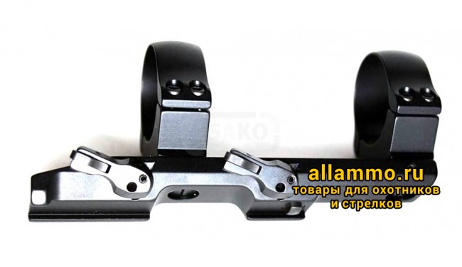 Быстросъемный кронштейн Recknagel на едином основании кольца 34мм на призму 12мм, высокие (46334-1012)