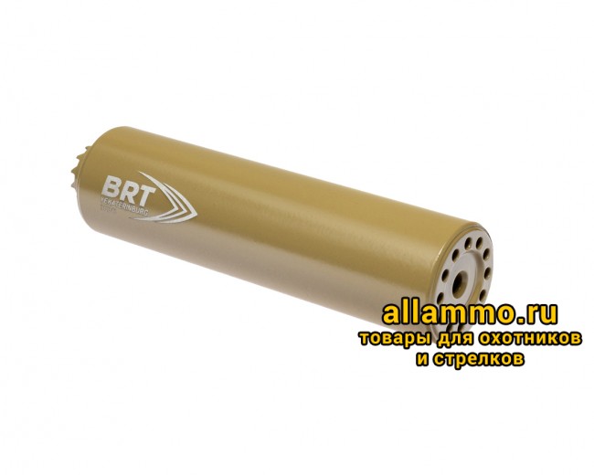 Реактивный ДТКП закрытого типа BRT Барс М для АК-74/Сайга-МК, кал. 5,45/223 (180мм, резьба M24х1,5R, п/п 7,5мм, ⌀ 50мм)