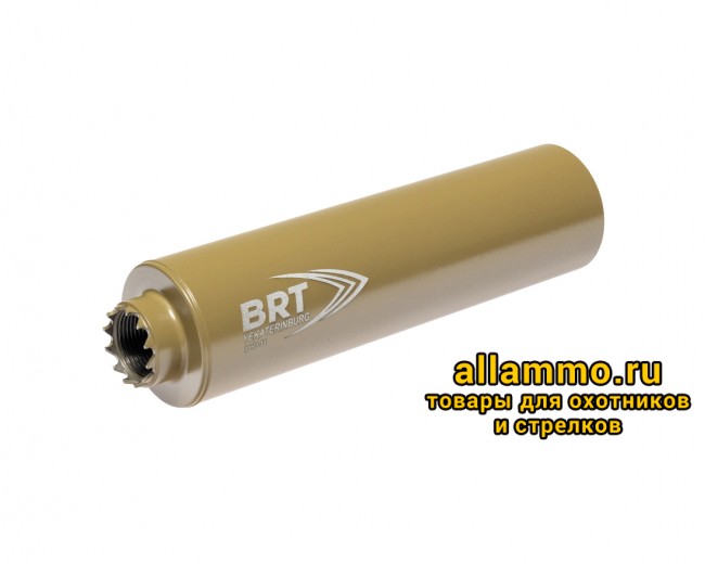 Реактивный ДТКП закрытого типа BRT Барс М для АК-74/Сайга-МК, кал. 5,45/223 (180мм, резьба M24х1,5R, п/п 7,5мм, ⌀ 50мм)