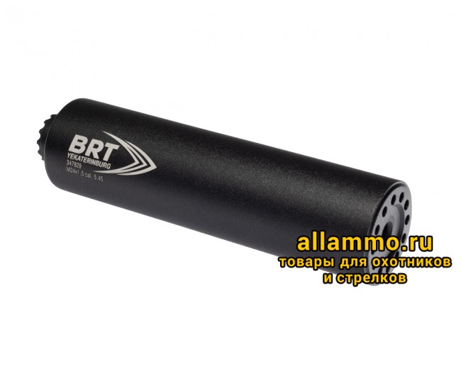 Реактивный ДТКП закрытого типа BRT Барс М для АК-74/Сайга-МК, кал. 5,45/223 (180мм, резьба M24х1,5R, п/п 7,5мм, ⌀ 50мм)
