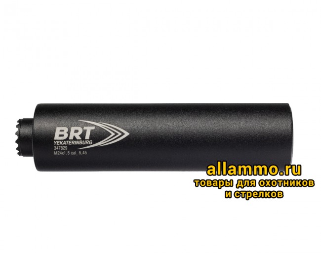 Реактивный ДТКП закрытого типа BRT Барс М для АК-74/Сайга-МК, кал. 5,45/223 (180мм, резьба M24х1,5R, п/п 7,5мм, ⌀ 50мм)