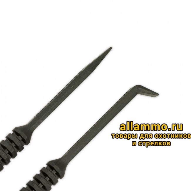 Скребок Bore Tech сервисный, 2 наконечника (плоский и загнутый), армированный полимер, черный (BTUC-100-00)