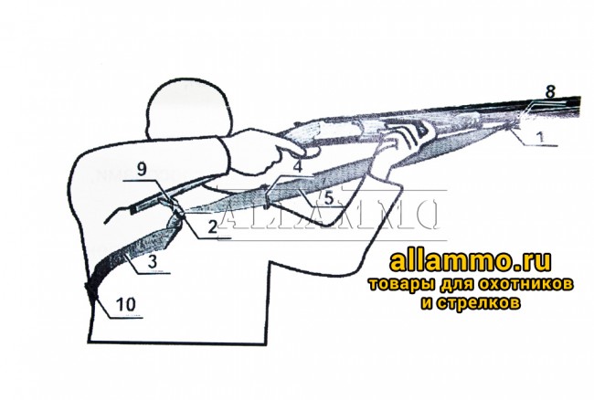 Трехточечный ремень Зубр Блиц