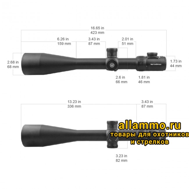 Оптический прицел Vector Optics Minotaur 12-60x60 SFP MFL кольца 34мм