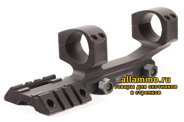 Крепление Warne (кольца 30мм) на планку weaver с двумя базами weaver