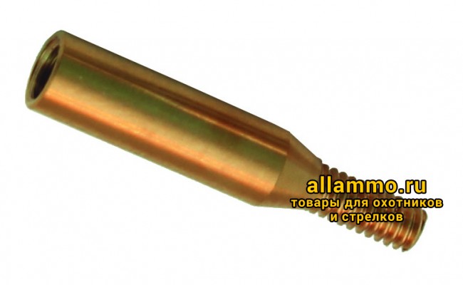 Переходник ЧИСТОGUN - латунь, папа/мама, резьба M5 на 8/32 к шомп. StilCrin,Nimar,MegaLine,VFG, под ерши/насадки США