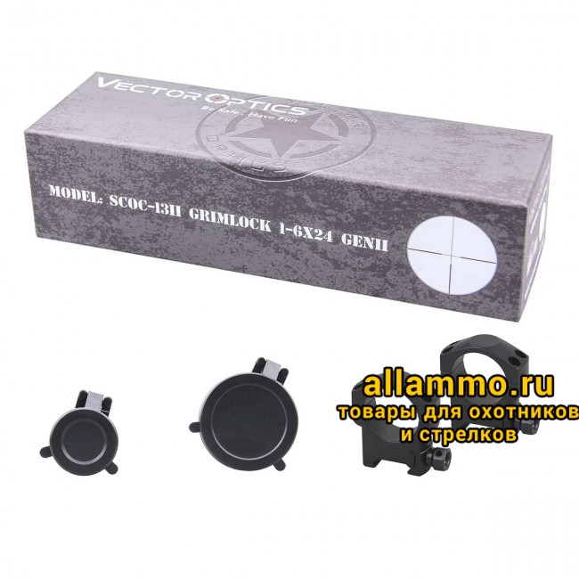 Оптический прицел Vector Optics Grimlock 1-6x24 SFP GenII кольца 30мм