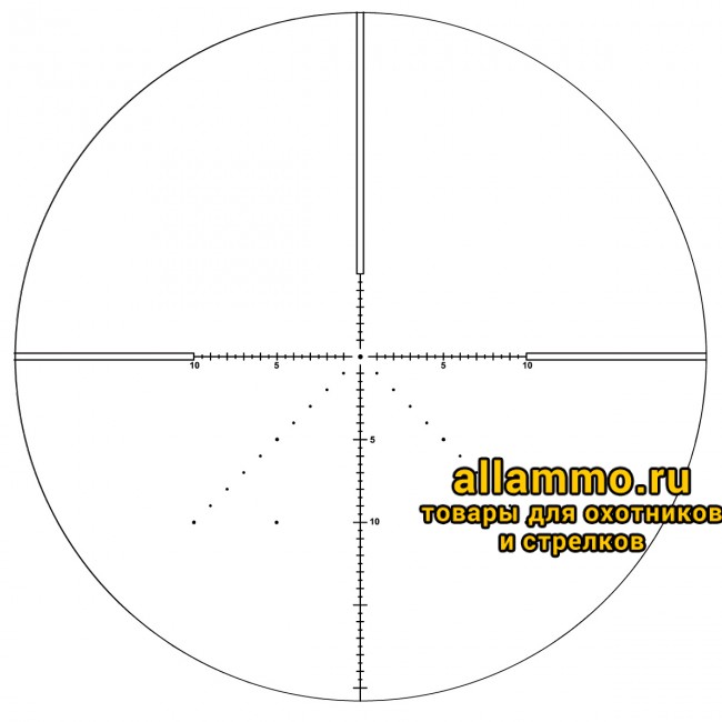Оптический прицел Vector Optics Veyron 10x44 SFP кольца 30мм (для пневматики)