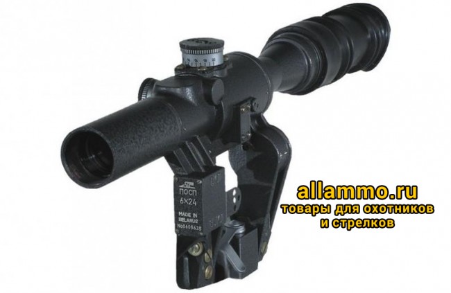 Оптический прицел Беломо ПОСП 6x42 на Вепрь/Сайга/АК