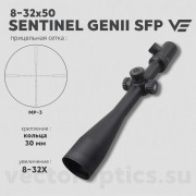 Оптический прицел Vector Optics Sentinel 8-32x50 GenIISFP кольца 30мм