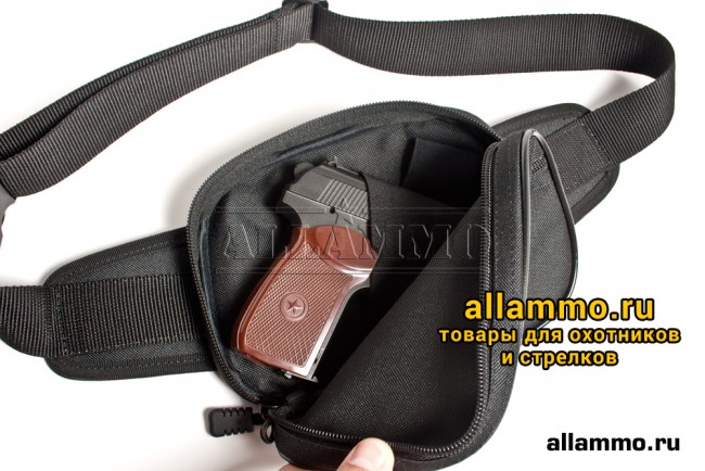 VEKTOR Сумка поясная для пистолета ПМ с поясным ремнем (Сз-7)