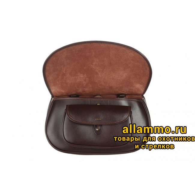 Ягдташ Вектор классический из натуральной кожи с сеткой и тороками (3-21)