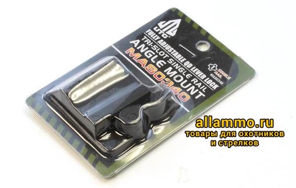 999fd1e4171b7c6b98d8346fbf93ae3f.jpg MAS0340 Быстросъемный кронштейн Leapers UTG Weaver на Weaver 3 слота 45° L=40мм