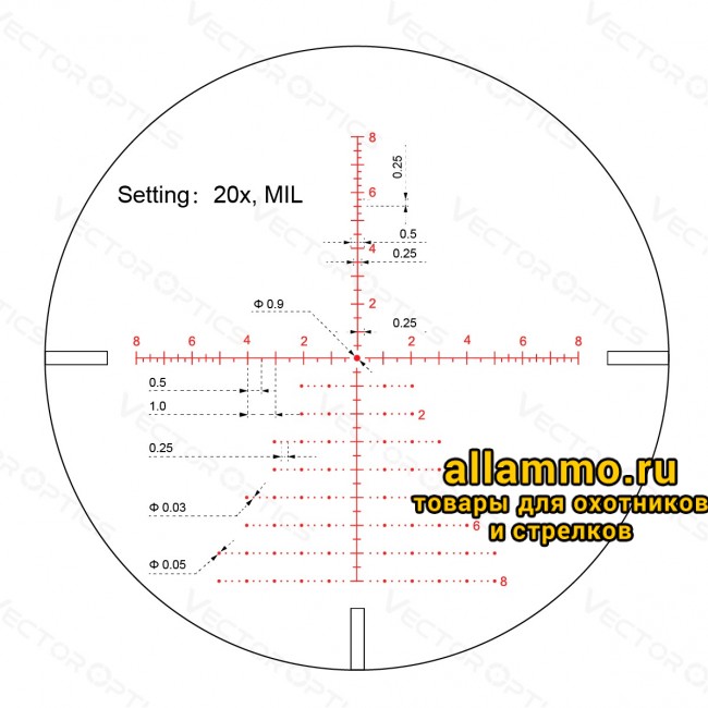 Оптический прицел Vector Optics Continental Tactical X6 4-24x50 FDE Zero Stop кольца 30мм