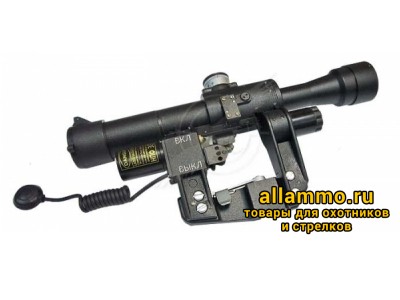 Оптический прицел Беломо ПОСП 6x24 на Вепрь/Сайга/АК с ЛЦУ