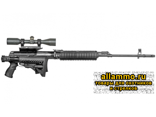 50c460ab2488f0a62c81a53b45470263-800x600.png Складной телескопический приклад FAB Defense M4 SVD SB с компенсатором отдачи для СВД/Тигр/TG-3