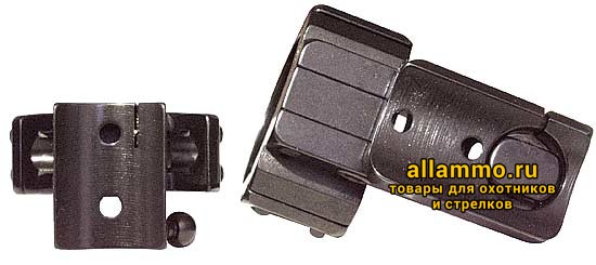 29547_2 300-10003-KR21 Быстросъемные поворотные кольца Apel EAW 26мм с основаниями на BAR KR=21мм BH=17мм