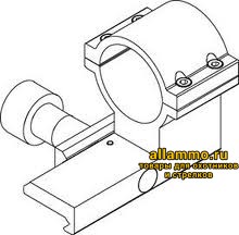 (12923) Быстросъемный кронштейн  Aimpoint  QRP3 Complete Kit с кольцом диаметром 30 мм,  для установки на базу Picattiny