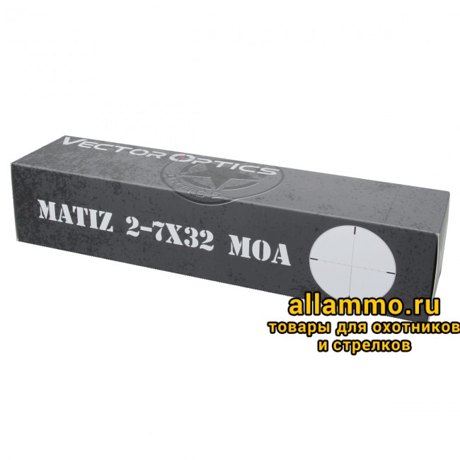 Оптический прицел Vector Optics Matiz 2-7x32 SFP MOA кольца 25,4мм