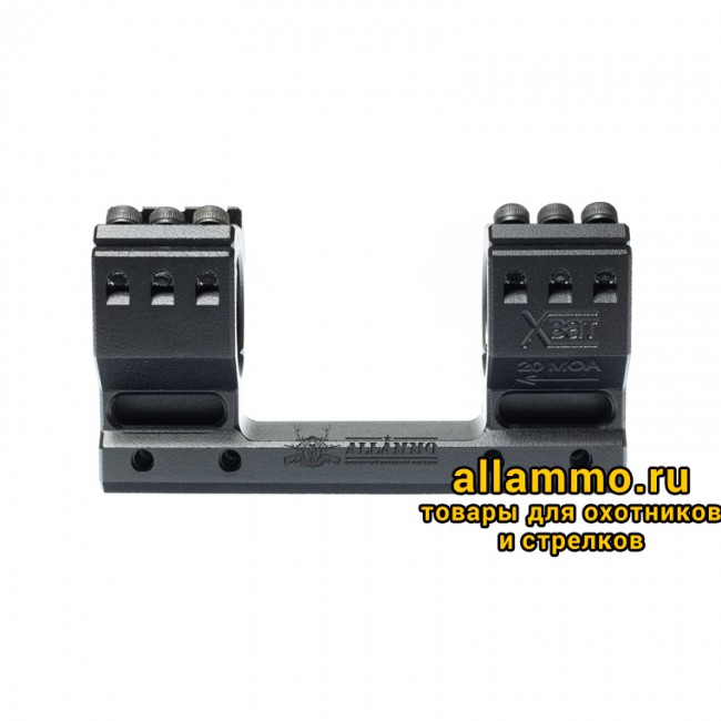 3 (2) Моноблочный кронштейн РОСТ "ХВАТ" 30мм H20мм 20MOA на Picatinny/Weaver