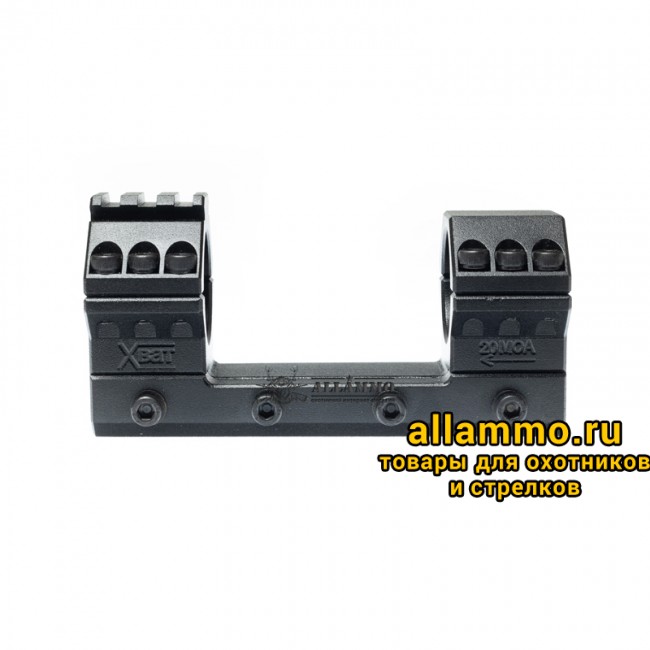 3 (1) Моноблочный кронштейн РОСТ "ХВАТ" 30мм H20мм 20MOA на Picatinny/Weaver