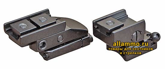 2400-00003 Быстросъемный поворотный кронштейн Apel EAW под шину Swarovski на Browinig Bar KR=21мм BH=17мм