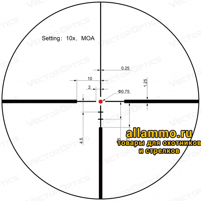 Оптический прицел Vector Optics Continental Hunting X8 2-16x44 SFP ED кольца 30мм